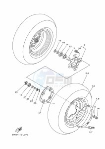 YFZ450R YFZ45YSSK (BW2L) drawing FRONT WHEEL