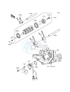 NINJA ZX-6R ZX600RGF FR GB XX (EU ME A(FRICA) drawing Gear Change Drum/Shift Fork(s)