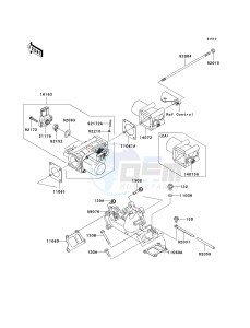 KAF 620 R [MULE 4010 TRANS4X4] (R9F-RAFA) RAF drawing THROTTLE