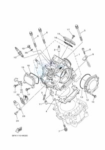 YFM700R (BCXR) drawing CYLINDER HEAD