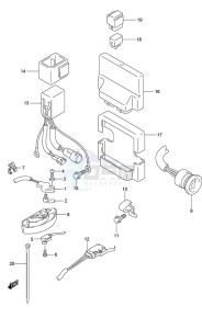 DF 250 drawing PTT Switch/Engine Control Unit (DF 250S)