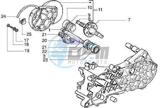 Rear wheel shaft