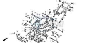 TRX400EX SPORTRAX 400 EX drawing FRAME BODY