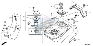 SH300ARE SH300ARE UK - (E) drawing FUEL TANK