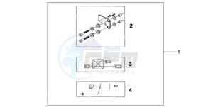 CBF600N9 Europe Direct - (ED / 25K) drawing HEATED GRIP ATT. KIT