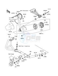 NINJA_250R EX250K8F GB XX (EU ME A(FRICA) drawing Muffler(s)