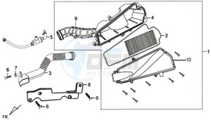 JET 4 50cc drawing AIRFILTER