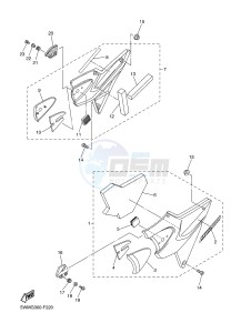 XJR1300 (5WMW) drawing SIDE COVER