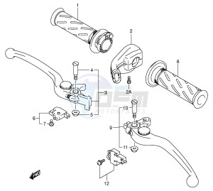 GSX1400 (E2) drawing HANDLE LEVER