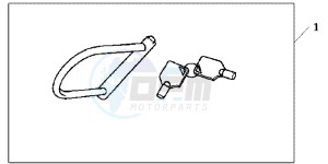 XL1000VAB drawing HONDA U LOCK