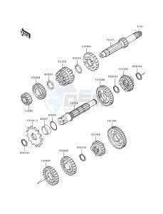 KX 80 R T [KX80 SMALL AND BIG WHEEL] (R1-T1) [KX80 SMALL AND BIG WHEEL] drawing TRANSMISSION