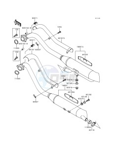 VN 800 A [VULCAN 800] (A1-A5) [VULCAN 800] drawing MUFFLER-- S- -