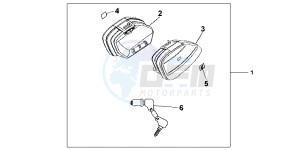 CBF1000FAC drawing NARROW PANNIER SET