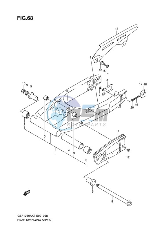 REAR SWINGING ARM