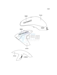 ER-6n ABS ER650B8F GB XX (EU ME A(FRICA) drawing Decals(Green)