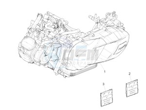 MEDLEY 150 4T IE ABS MA03M, M885M (APAC) drawing Engine, assembly