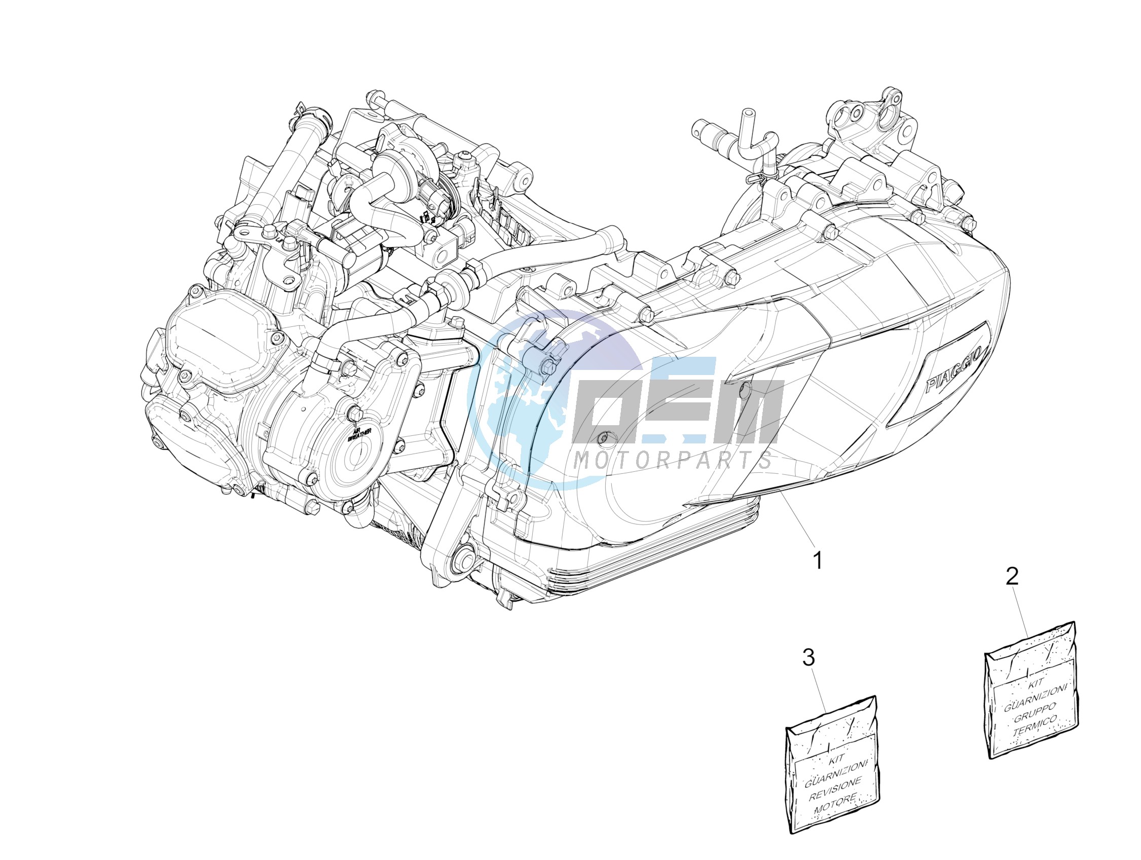 Engine, assembly