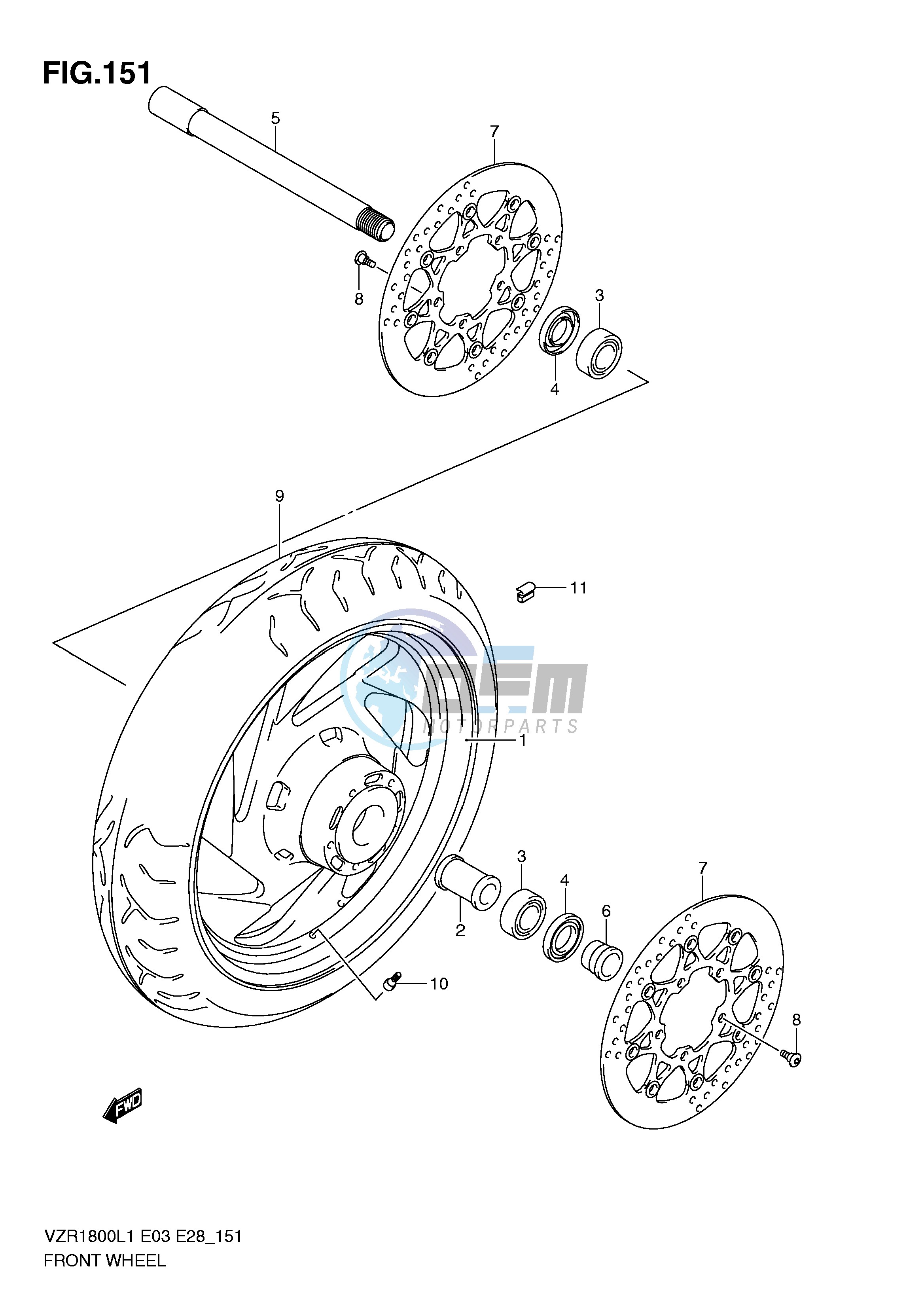 FRONT WHEEL (VZR1800ZL1 E28)