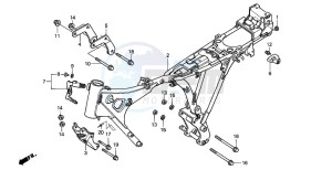 CG125 drawing FRAME BODY