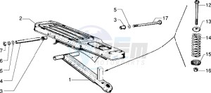 Ciao 50 drawing Swinging support