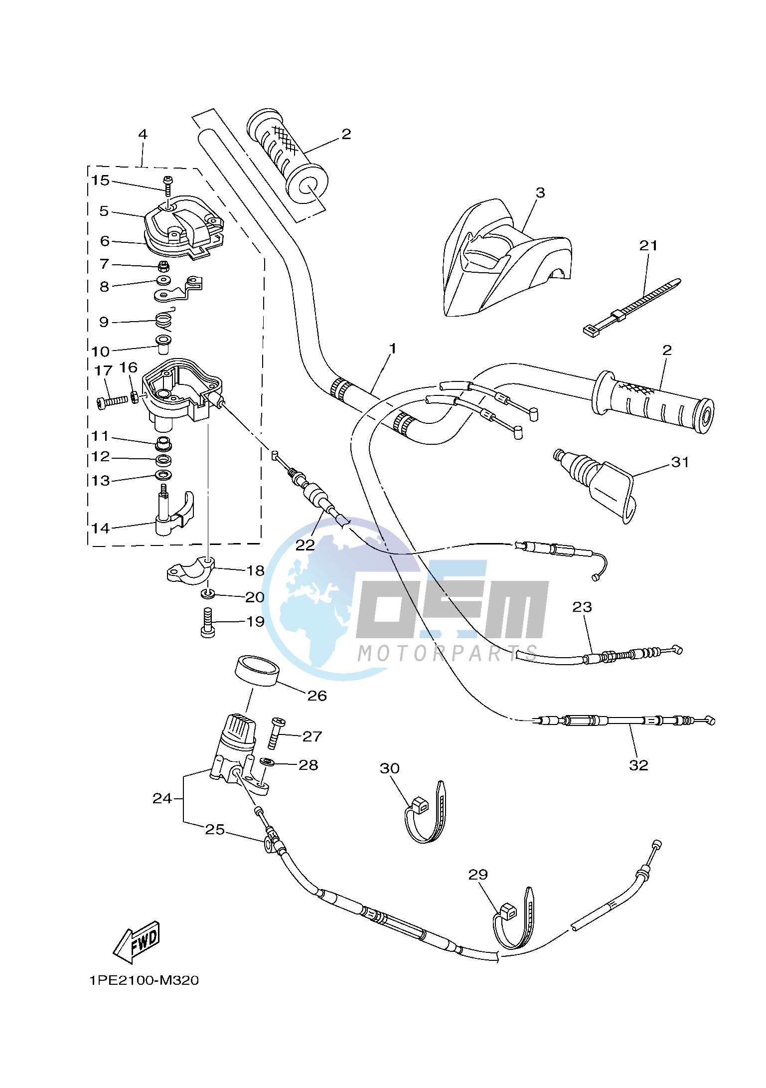 STEERING HANDLE & CABLE