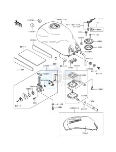 ZX 1100 F [GPZ 1100 ABS] (F1) [GPZ 1100 ABS] drawing FUEL TANK