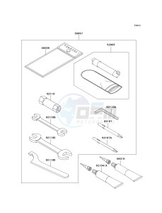 KVF 650 D ([BRUTE FORCE 650 4X4] (D6F-D9F) D9F drawing OWNERS TOOLS