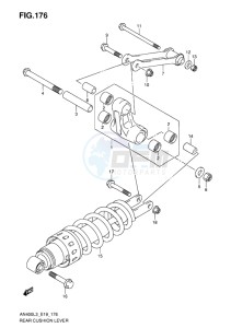 AN400 BURGMAN EU drawing REAR CUSHION LEVER