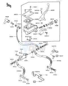 VN 750 A [VULCAN 750] (A2-A5) [VULCAN 750] drawing FRONT MASTER CYLINDER