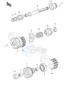 KZ 1300 B [B2] drawing SECONDARY SHAFT