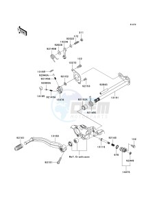 KSF 450 B [KFX450R MONSTER ENERGY] (B8F-B9FB) B9F drawing GEAR CHANGE MECHANISM