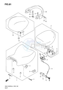 GSX1300R drawing SEAT L4