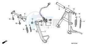 CBF125MA France - (F) drawing STAND