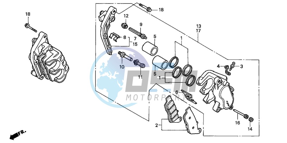 FRONT BRAKE CALIPER