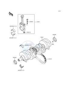 ZR 750 C [ZEPHYR 750] (C1-C3) [ZEPHYR 750] drawing CRANKSHAFT