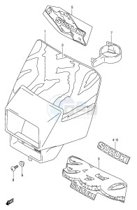 DR350 (E1) drawing HEADLAMP COVER (MODEL N P R S T)