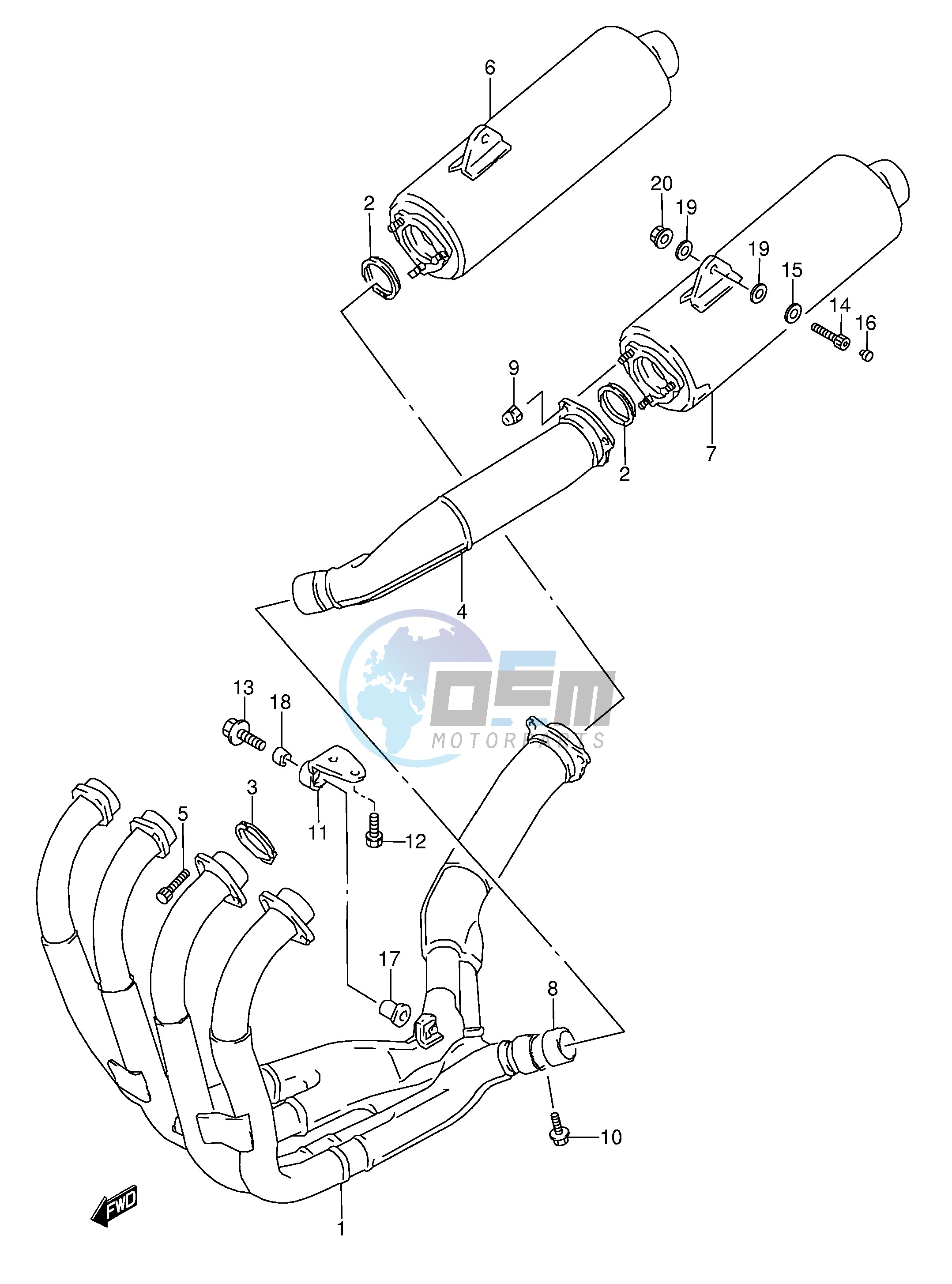 MUFFLER (MODEL S T V W)