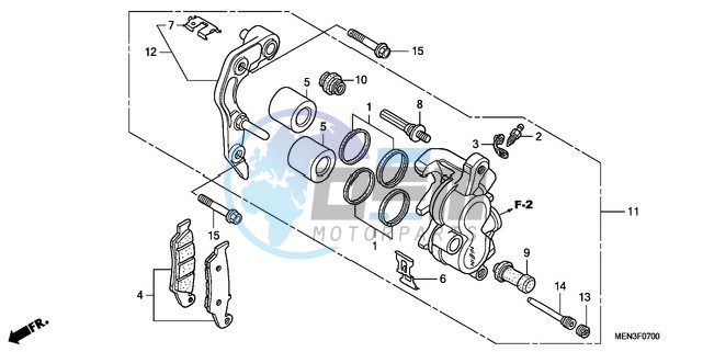 FRONT BRAKE CALIPER