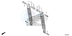 SH125AE SH125A UK - (E) drawing REAR CUSHION