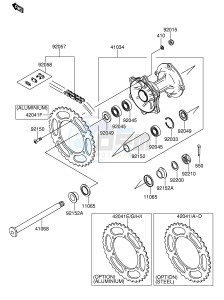 RM-Z250 (E24) drawing REAR HUB