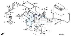 VT750CA9 Ireland - (EK / MME ST) drawing BATTERY