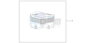 VT750CA9 Australia - (U / ST) drawing LEATHER TOPCASE (FRINGED)