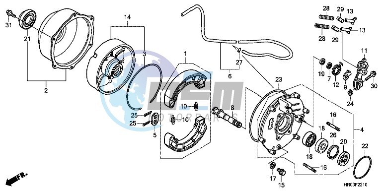 REAR BRAKE PANEL