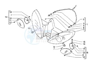 X9 125 SL drawing Head lamp