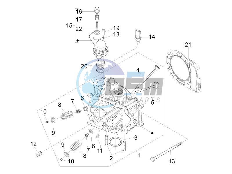 Cilinder head unit - Valve