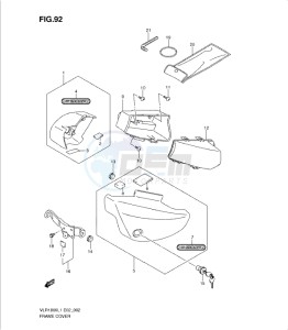 VLR1800 drawing FRAME COVER (VLR1800UFL1 E19)