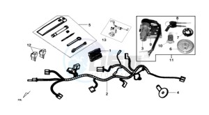 HD 200EVO EFI drawing WIRING HARNASS - ELECTRONIC PARTS - TOOLKIT