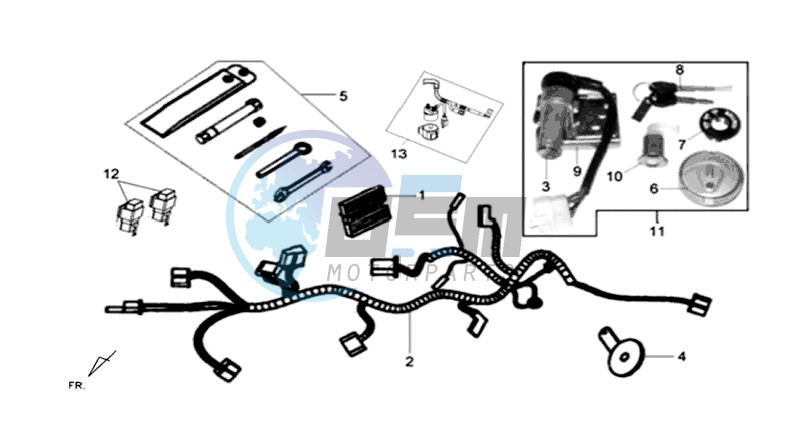 WIRING HARNASS - ELECTRONIC PARTS - TOOLKIT