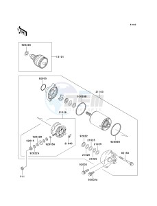 JT 750 C [750 STX] (C1) [750 STX] drawing STARTER MOTOR