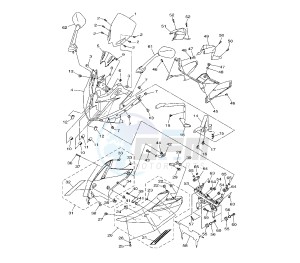 XJ6-S DIVERSION 600 drawing COWLING